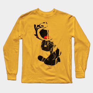 Felix The Cat / Original Faded Style Glitch Design Long Sleeve T-Shirt